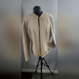Beige plaster jacket nwt